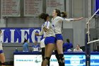 Volleyball vs Emerson  Wheaton College Women's Volleyball vs Emerson College. - Photo by Keith Nordstrom : Wheaton, Volleyball, VB2019